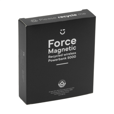 Logotrade firminės dovanos nuotrauka: Force Magnetic RCS Recycled Wireless Powerbank 5000