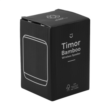 Logotrade reklaminiai produktai nuotrauka: Timor Bamboo belaidis garsiakalbis