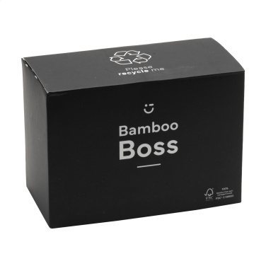 Logotrade verslo dovanos nuotrauka: Bamboo Boss 15W įkroviklis / rašiklio laikiklis