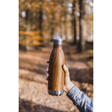 Logotrade verslo dovanos nuotrauka: Topflask Wood 500 ml geriamasis butelis