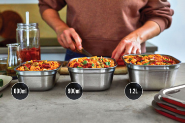 Logotrade firminės dovanos nuotrauka: „Black+Blum“ maisto ruošimo dėžutės (3 vnt.) rinkinys, maža, vidutinė, didelė