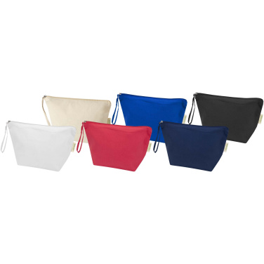 Logotrade reklaminiai produktai nuotrauka: „Odisha“ 180 g/m² OCS ekologiškas didelis aksesuarų maišelis, 3 l