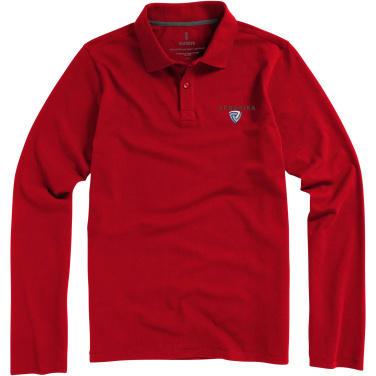 Logotrade reklaminės dovanos nuotrauka: Oakville vyriškas polo ilgomis rankovėmis