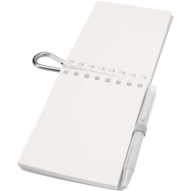 Logotrade dovana nuotrauka: „Lig Mini“ perdirbto lauko užrašų knygelės ir tušinuko rinkinys minkštais viršeliais (juodas rašalas)