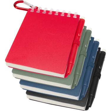 Logotrade dovana nuotrauka: „Lig Mini“ perdirbto lauko užrašų knygelės ir tušinuko rinkinys minkštais viršeliais (juodas rašalas)