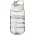 H2O Active® Bop 500 ml sporta pudele ar vāku, Caurspīdīgs / Balts