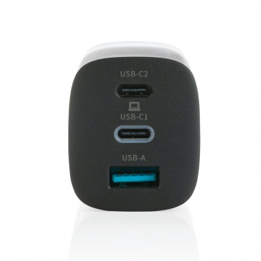 Logotrade ziemassvētku dāvanas foto: Philips 65 W īpaši ātrs PD 3 portu USB sienas lādētājs