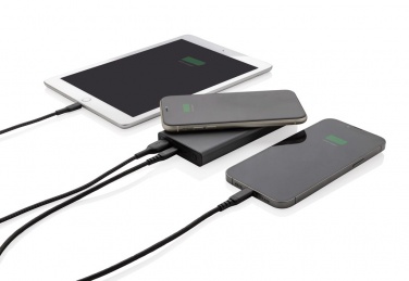 Logotrade korporatīvās dāvanas foto: Terra RCS pārstrādāta 18W alumīnija 10000 powerbank 10W