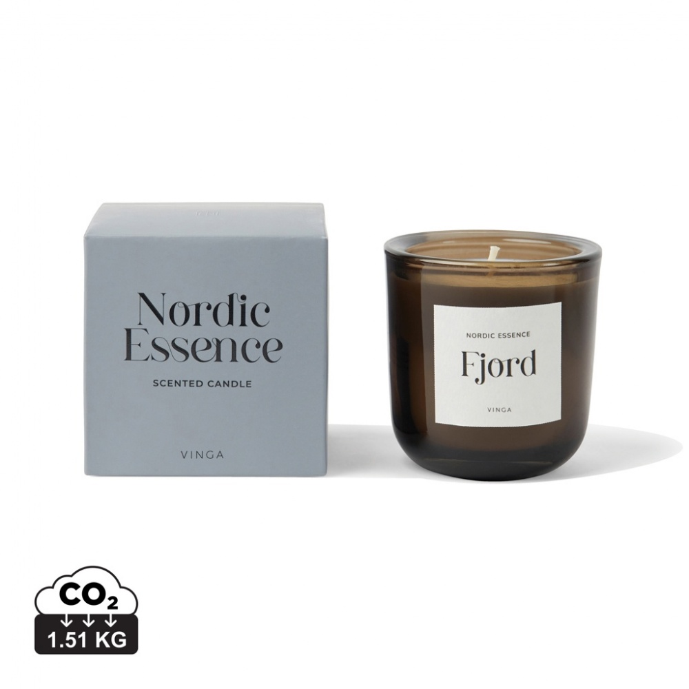 Logotrade ziemassvētku dāvanas foto: Nordic essence aromātiskā svece maza