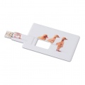 Kredītkarte. USB zibatmiņa 32GB, Balts