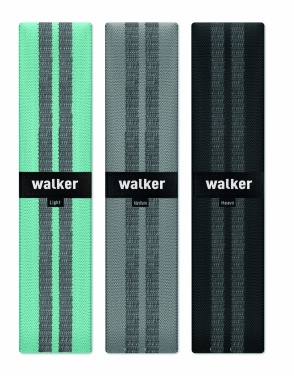 Logotrade dāvanas foto: 3 fitnesa joslu komplekts somiņā