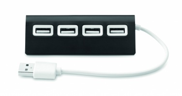 Logotrade biznesa dāvanas foto: 4 portu USB centrmezgls