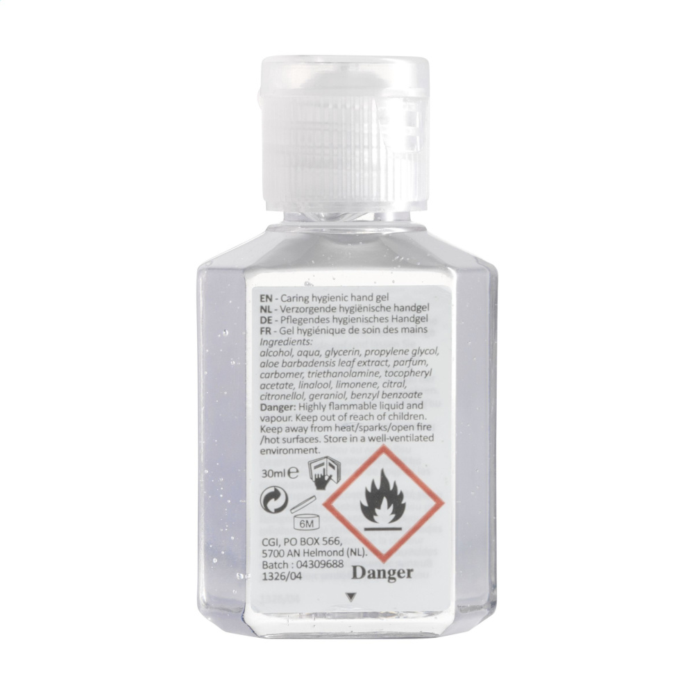 Logotrade logo dāvanas foto: Caring Hygienic Hand Gel 30 ml