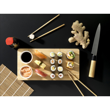 Logotrade Ideja dāvanas foto: Temaki Bamboo Sushi Tray dāvanu komplekts