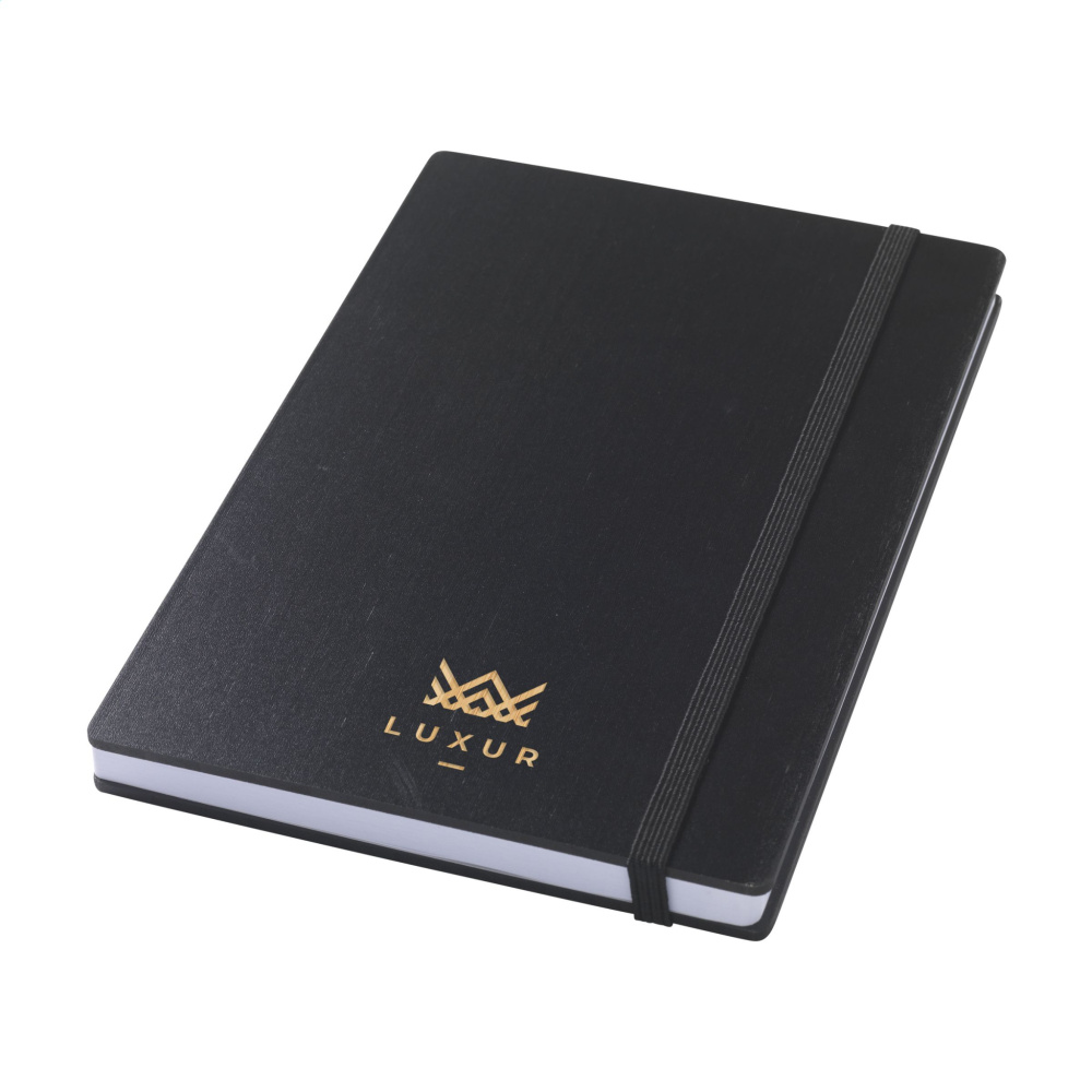 Logotrade Ideja dāvanas foto: Bamboo Journal Naked Spine Paper Notebook Black A5