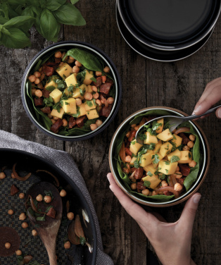 Logotrade ziemassvētku dāvanas foto: Black+Blum stikla pusdienu bļoda 750ml