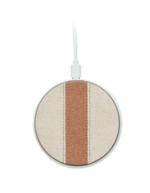 Logotrade Ideja dāvanas foto: Korķa bezvadu lādētājs 15W