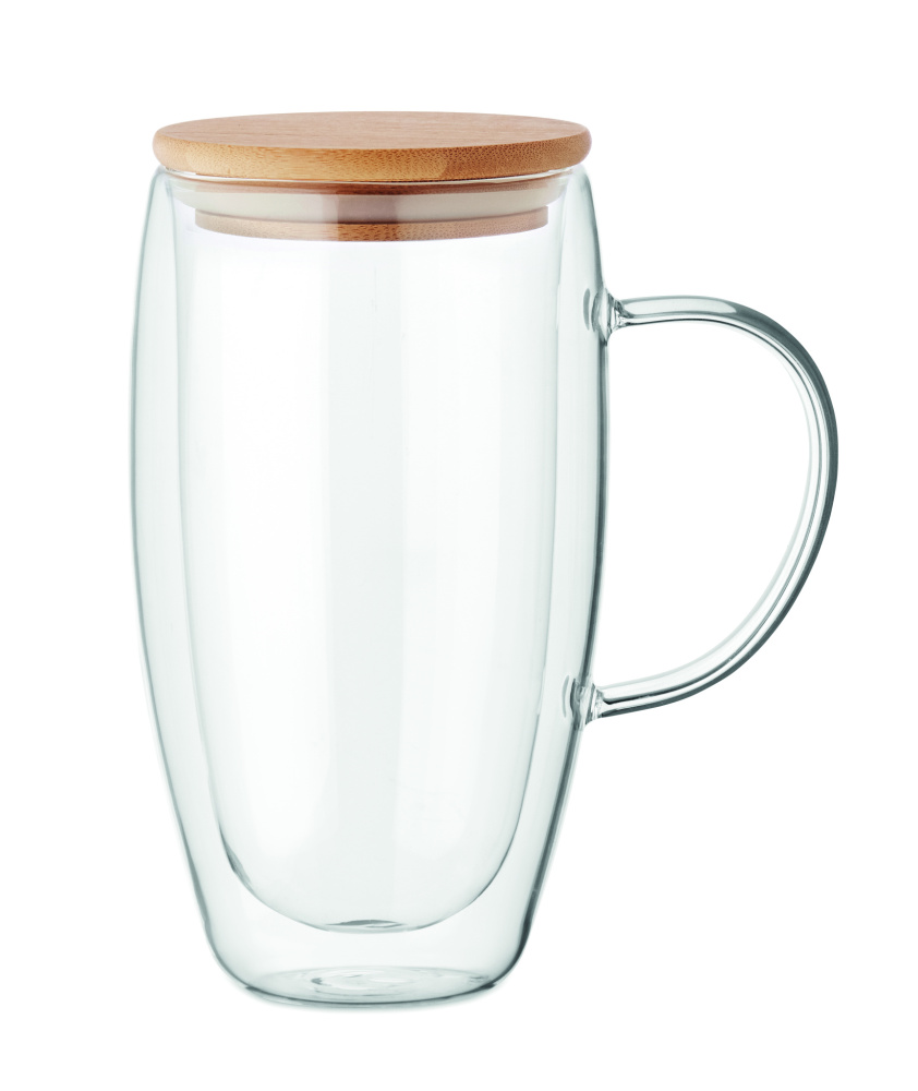 Logotrade dāvanas foto: Divsienu stikla krūze 450ml