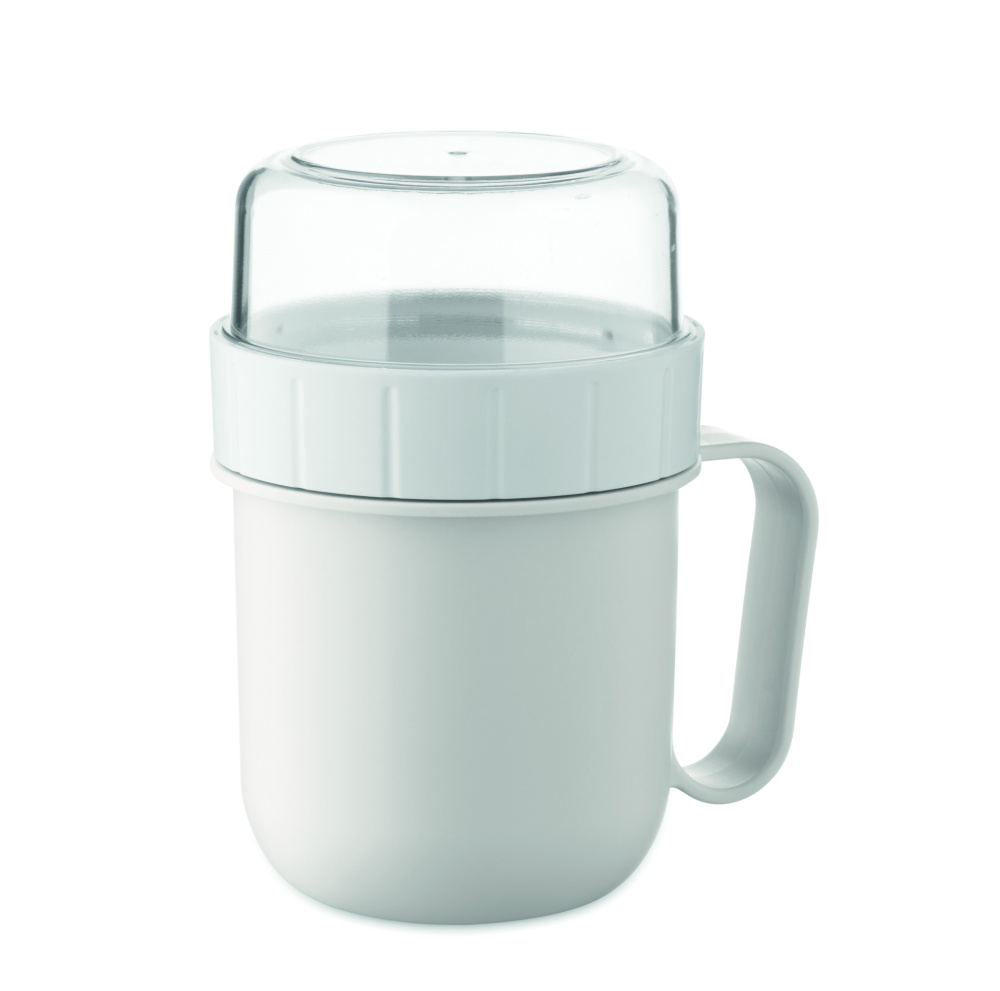 Logotrade ziemassvētku dāvanas foto: PP krūzīte līdzņemšanai 450 ml