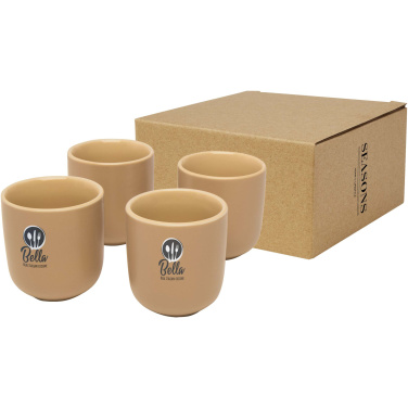 Logotrade biznesa dāvanas foto: Vīriešu 4-daļīga 90 ml espresso tase