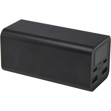 Logotrade logo dāvanas foto: Acamar 20.000 mAh 70W pārstrādāta alumīnija klēpjdatora pārnēsājamais akumulators