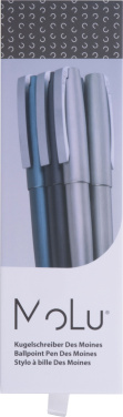 Logotrade Ideja dāvanas foto: Metāla lodīšu pildspalva Des Moines MoLu