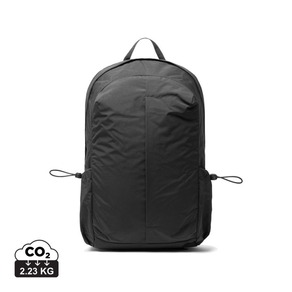 Logotrade biznesa dāvanas foto: KENTO URBAN RCS pārstrādāta neilona 15,6 collu mugursoma ar priekšējo daļu