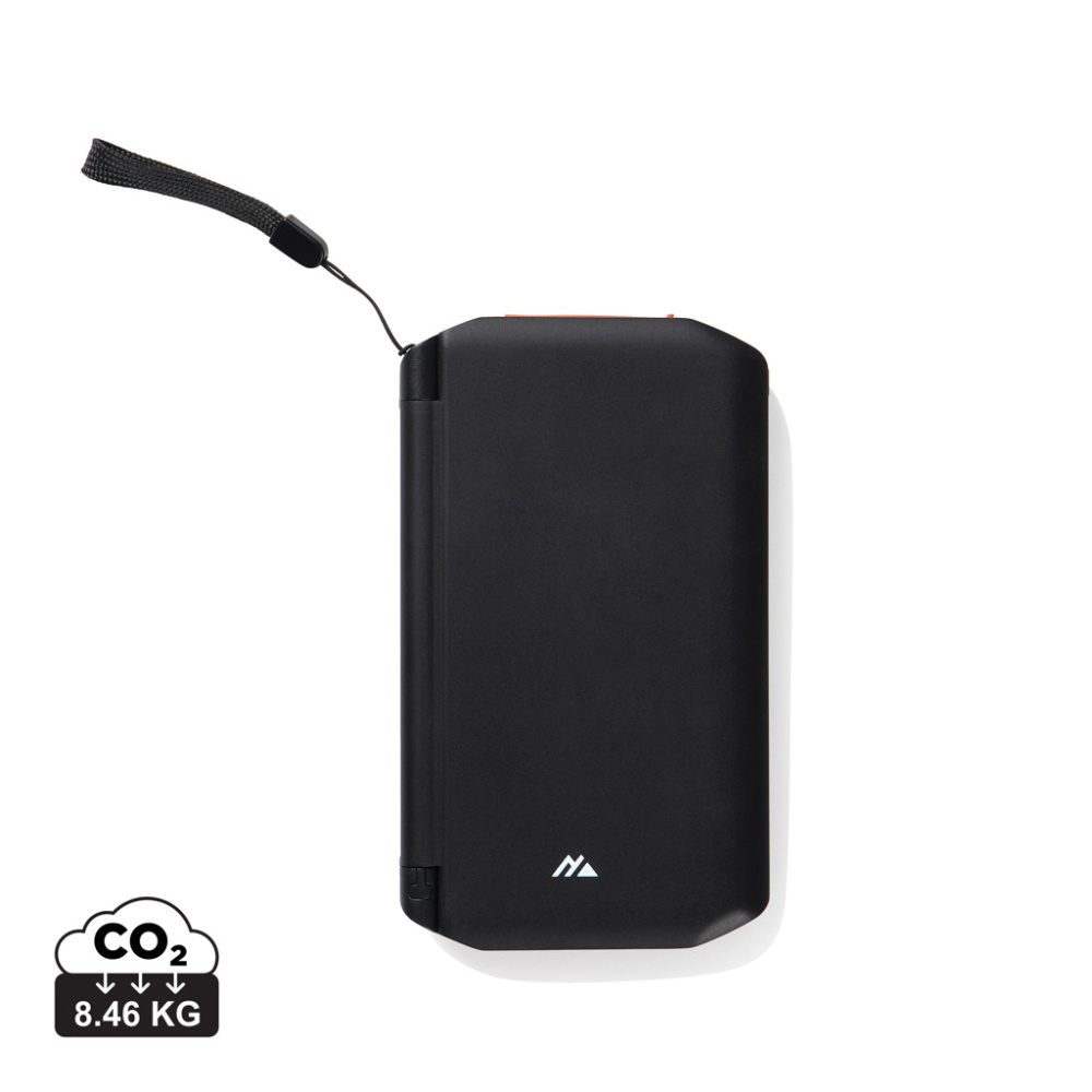 Logotrade dāvanas foto: Nordic Drift Titan 10.000mAh saules enerģijas lādētājs ar 3 paneļiem