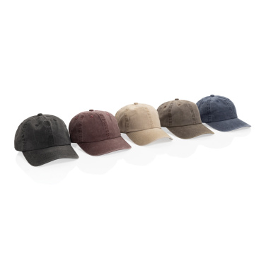 Logotrade biznesa dāvanas foto: BEAU AWARE™ Mazgāta 6 paneļu 270 g/m² kokvilnas tvīla cepure