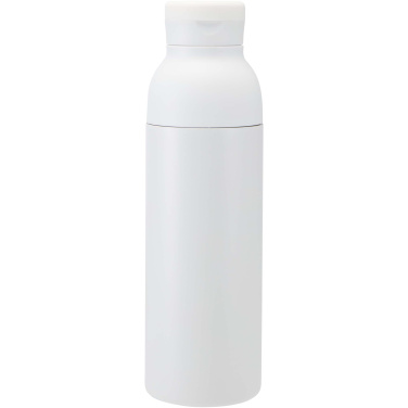 Logotrade ziemassvētku dāvanas foto: Illuminate 650 ml RCS pārstrādāta dubultsienu nerūsējošā tērauda ūdens pudele ar 3 daļu vāku komplektu