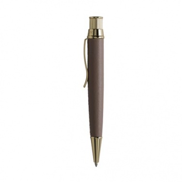 Логотрейд pекламные cувениры картинка: Ballpoint pen Evidence Leather Sandy Pink