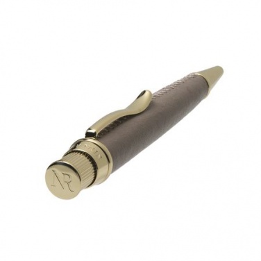 Логотрейд pекламные cувениры картинка: Ballpoint pen Evidence Leather Sandy Pink