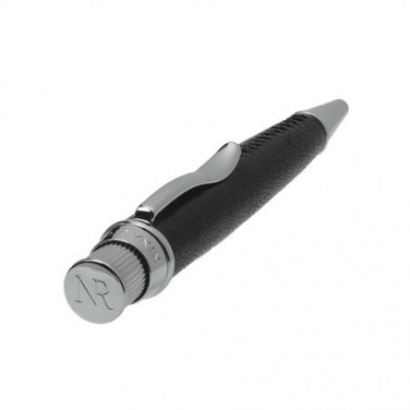 Логотрейд pекламные подарки картинка: Ballpoint pen Evidence Leather Black