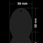 Логотрейд бизнес-подарки картинка: Oтражатель Oval 1