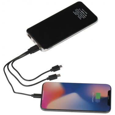 Логотрейд pекламные подарки картинка: Power bank 8000 mAh, беспроводный, чёрный