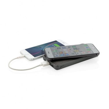 Лого трейд pекламные подарки фото: Ärikingitus: Tela 8.000 mAh 5W Wireless Powerbank, grey