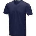 Kawartha short sleeve men's organic V-neck t-shirt, Военно-морской