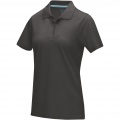 Graphite short sleeve women’s organic polo, Штормовой серый