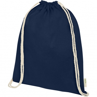 Лого трейд бизнес-подарки фото: Orissa 140 g/m² organic cotton drawstring bag 5L