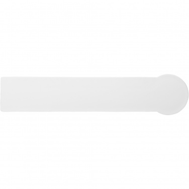Лого трейд бизнес-подарки фото: Линейка из переработанной пластмассы Tait длиной 15 см в формекруга 