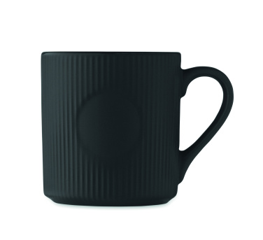 Логотрейд pекламные продукты картинка: Ribbed ceramic mug mat 340 ml