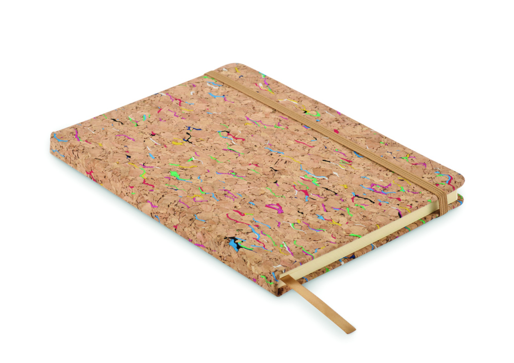 Логотрейд pекламные cувениры картинка: A5 cork coloured notebook