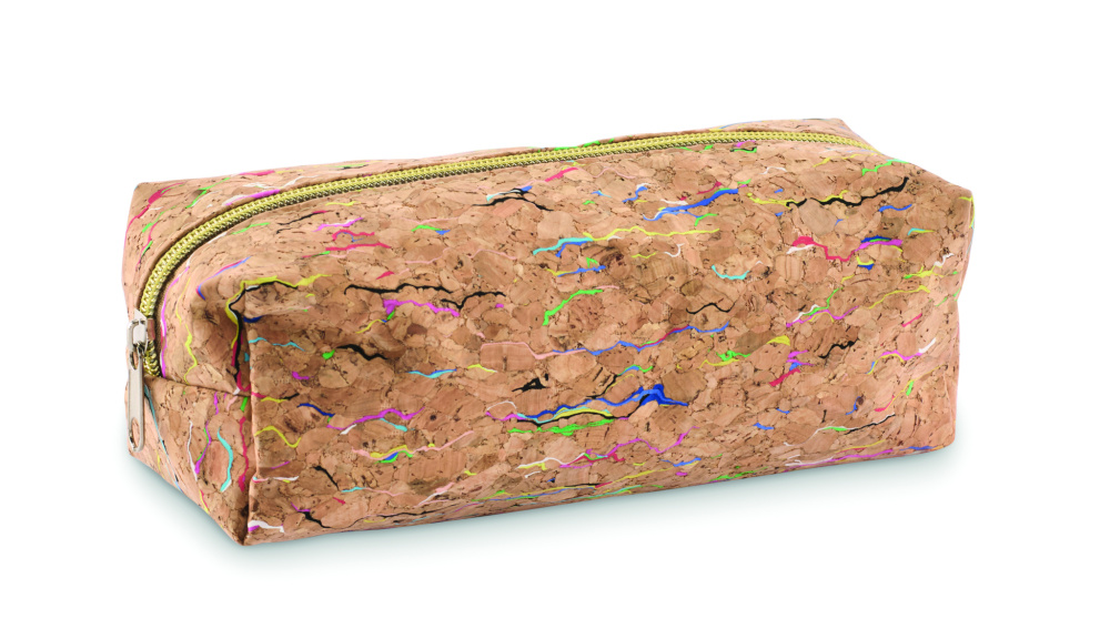 Лого трейд pекламные cувениры фото: Coloured cork pencil case