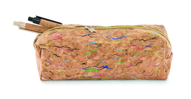 Лого трейд бизнес-подарки фото: Coloured cork pencil case