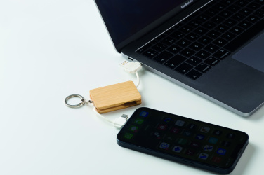 Логотрейд pекламные cувениры картинка: Key ring charging cable