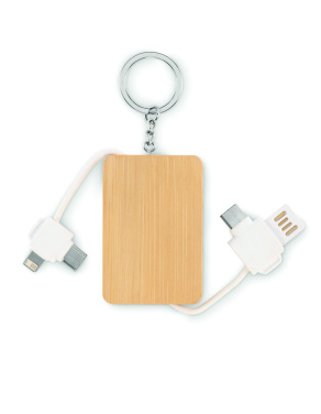 Логотрейд pекламные cувениры картинка: Key ring charging cable