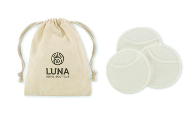 Лого трейд бизнес-подарки фото: Reusable face cleaning pad set