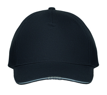 Логотрейд pекламные подарки картинка: 5 panel LED cotton cap 220gr/m²