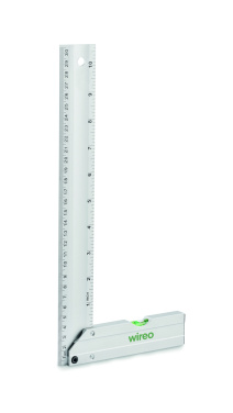 Логотрейд pекламные cувениры картинка: Aluminium level ruler 30 cm