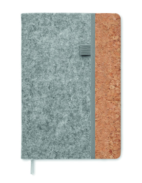 Логотрейд pекламные продукты картинка: A5 RPET cork notebook